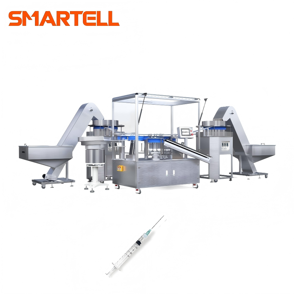 Linha de produção de fábrica médica nova máquina automática de montagem de seringa descartável 3ml