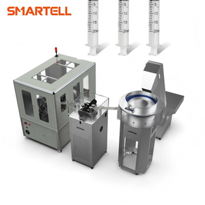 Máquina de impressão de almofada de precisão de alta velocidade para barris de seringa descartáveis ​​de 5ml, produto de equipamento industrial