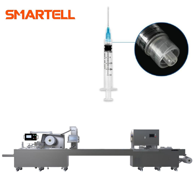 Papel macio da bolha da máquina de empacotamento do grupo da infusão da seringa descartável automática de Smartell