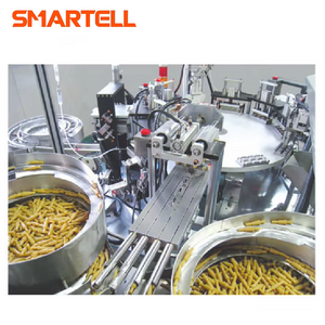 Máquina de montagem automática de conector de látex para linha de produção de conjunto de infusão descartável