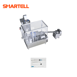 Máquina de impressão de almofada de seringa SMT-2001 para matéria-prima PP de formato cilíndrico