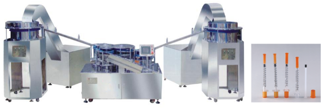 SMT-3008 M&aacute;quina de montagem de seringa de insulina 