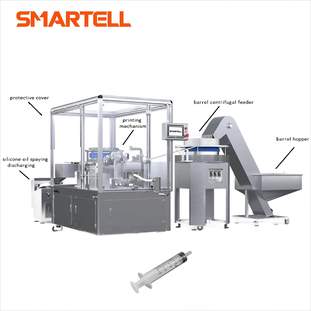 Equipamento industrial Disponível de precisão de 5 ml Luer Slip Sining Sining Bailt Poting Machine