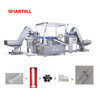 Fábrica descartável totalmente automático da máquina do conjunto da seringa direto com controle inteligente do PLC