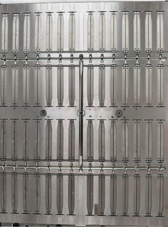 Molde do &ecirc;mbolo da seringa de 5ml 56 cavidades