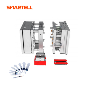 Molde de seringa de precisão com sistema de corredor otimizado 