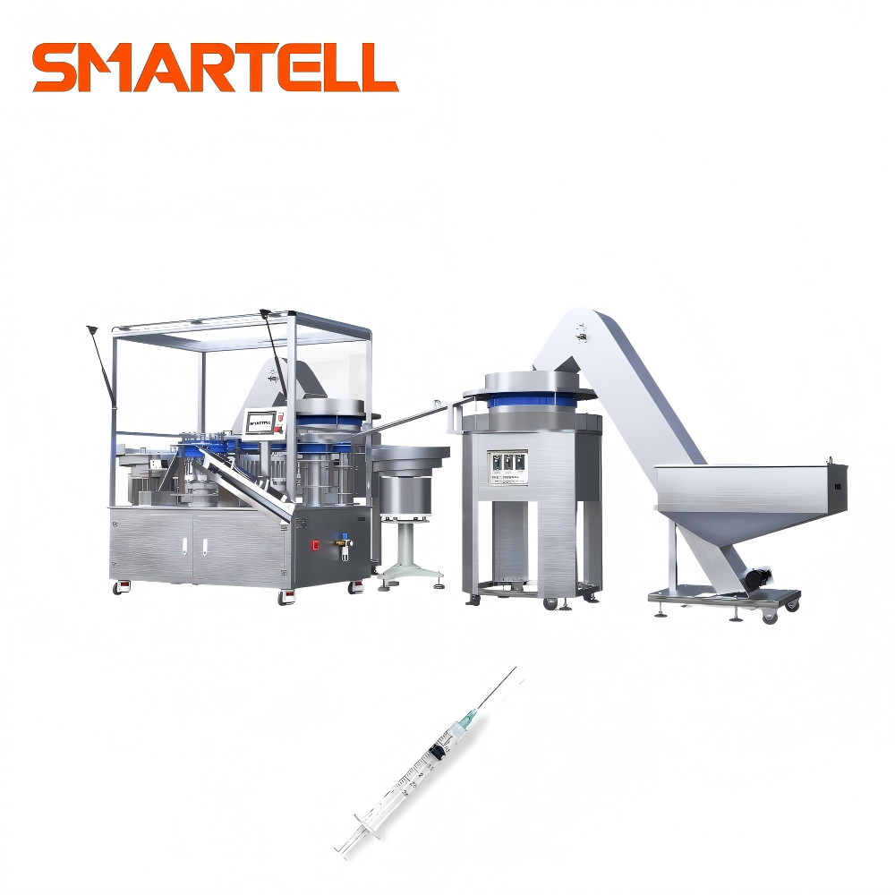 Linha de produção de fábrica médica nova máquina automática de montagem de seringa descartável 3ml