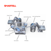 Fábrica descartável totalmente automático da máquina do conjunto da seringa direto com controle inteligente do PLC