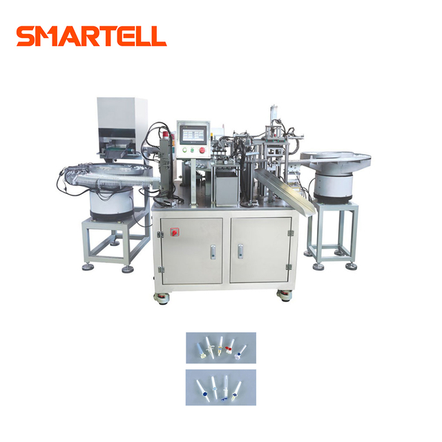 Máquina de montagem de agulha de alta velocidade Smartell para fabricação de peças de conjunto de infusão
