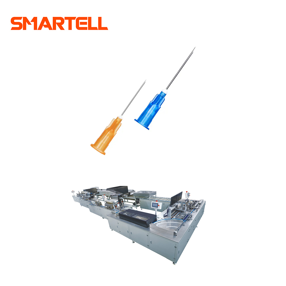 Máquina confiável de montagem de agulha SMT-3104 de alta precisão para cubo de agulha + tampa + tubo