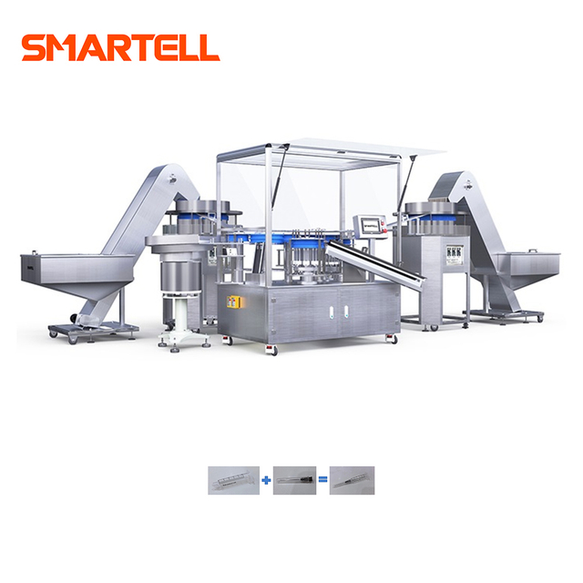Máquina de montagem automática de seringas médicas fabricada na China Máquina de montagem de seringas