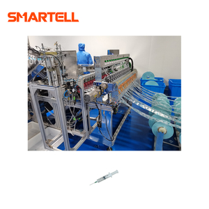 Com PLC do carregador automático e máquina de embalagem do Polybag da seringa do painel de controle