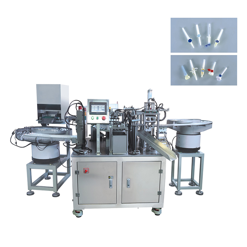 Máquina de montagem de agulha de espigão para linha de produção de conjunto de infusão