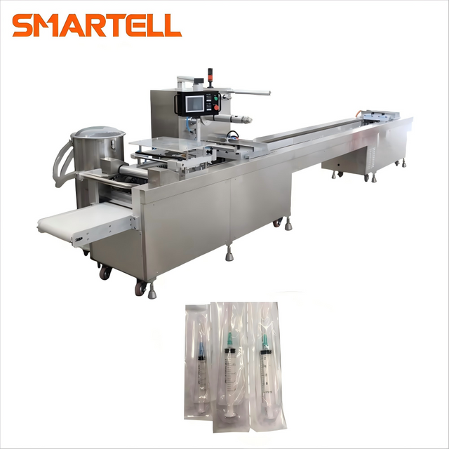 Conjunto de infusão automática de alta eficiência da indústria médica e máquina de embalagem blister de seringa