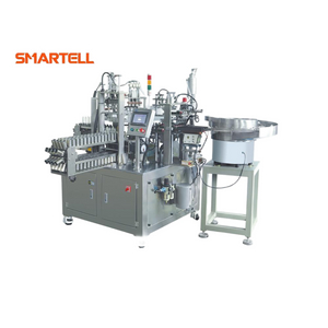 Conjunto de infusão Linha de produção Máquina de montagem de câmara de gotejamento de 6 partes
