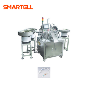 Máquina ajustada plástica do conjunto do conector do tubo do látex da infusão IV