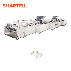 Eficiência de trabalho alta automática completa do cubo+tampão+tubo da máquina do conjunto da agulha SMT-3104