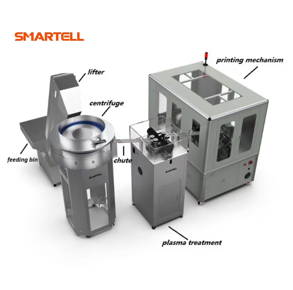 Consumíveis médicos 10 ml Máquina de impressão de barril de barril de barril descartável