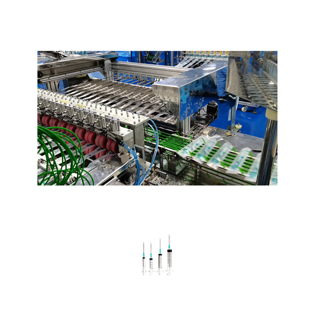 Máquina de embalagem médica do saco do PE do pacote do produto da seringa com acessórios