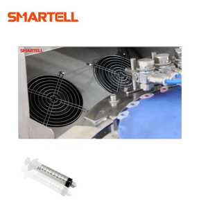 Máquina impressora de almofada de barril de seringa automática SMARTELL | Equipamento médico de marcação de seringas