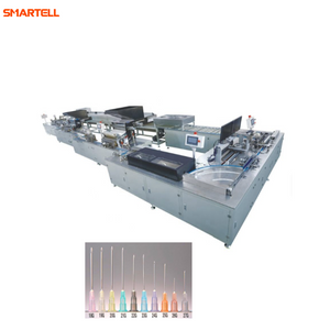Cadeia de fabricação automática controlada pelo PLC da agulha da máquina do conjunto da agulha com sistema servo