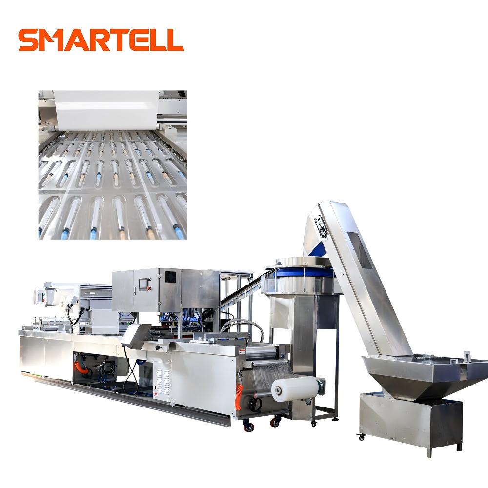 Máquina de embalagem de blister macio SMARTELL de alta produtividade para vacinas e seringas descartáveis, totalmente automática