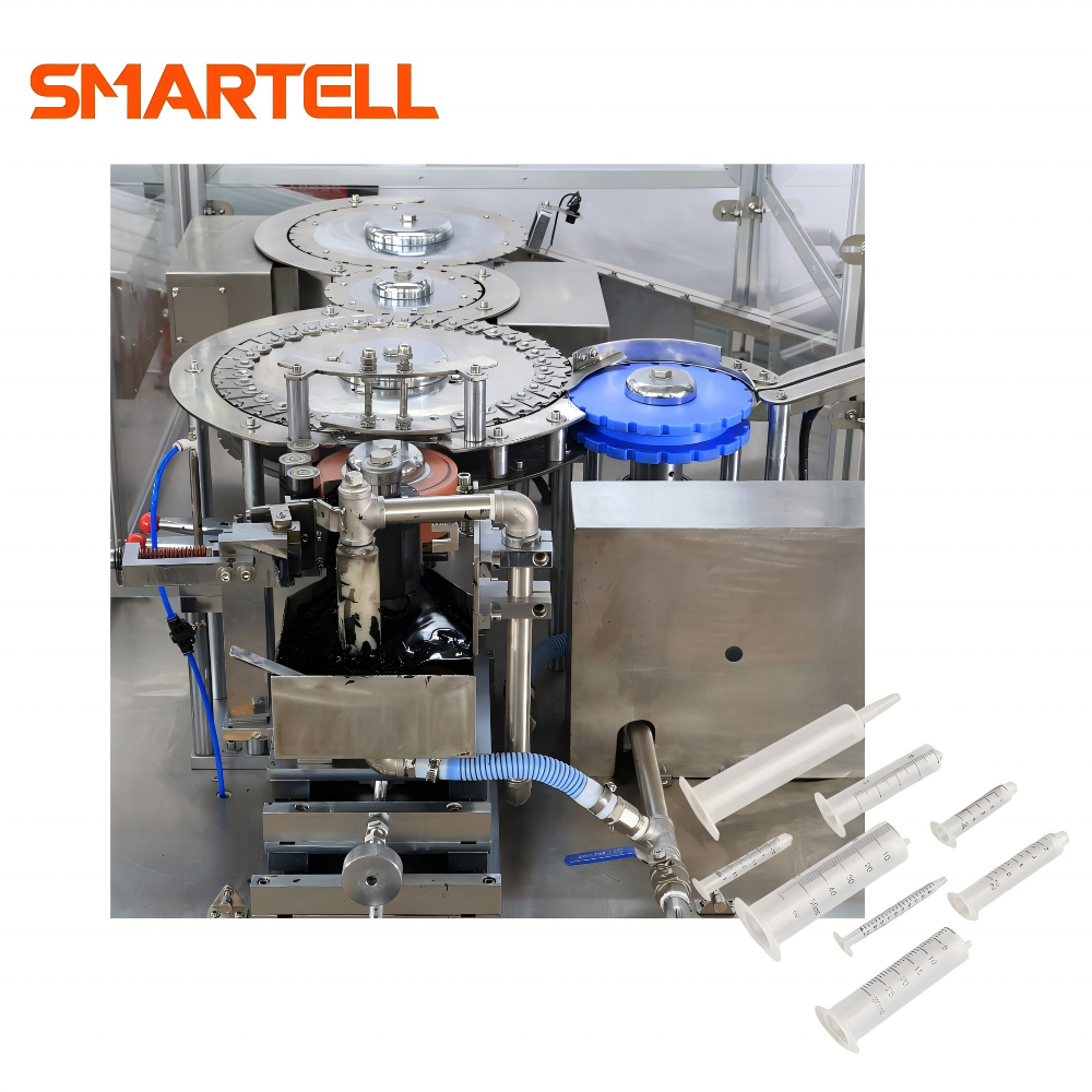Máquina de tampografia automática SMARTELL para seringas de vacinas