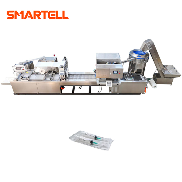 Máquina de embalagem em blister macio de seringa de alto rendimento, operação automatizada, preço de fábrica com eficiência energética
