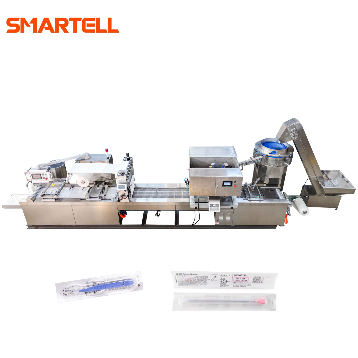 Máquina de embalagem em blister macio totalmente automática para seringa veterinária descartável