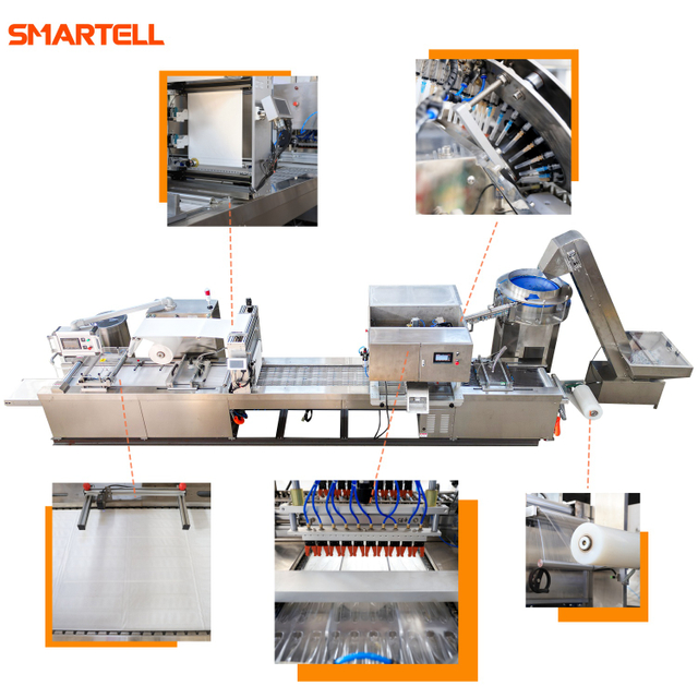 Máquina de embalagem em blister macio para embalagens de papel-filme