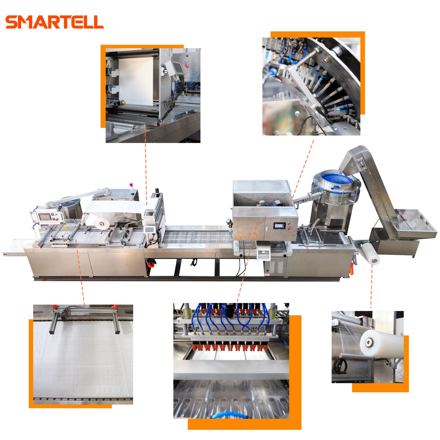 Máquina de embalagem em blister macio para embalagens de papel-filme